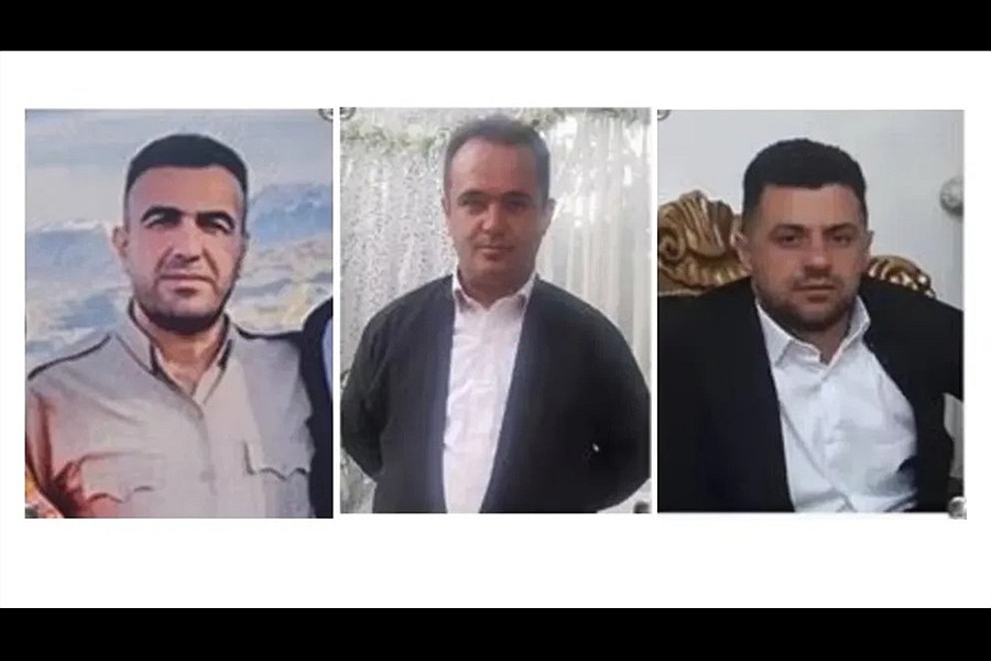 تصویر اعدام سه کولبر به اتهام انتقال تجهیزات مورد استفاده در کشتن فخری‌زاده