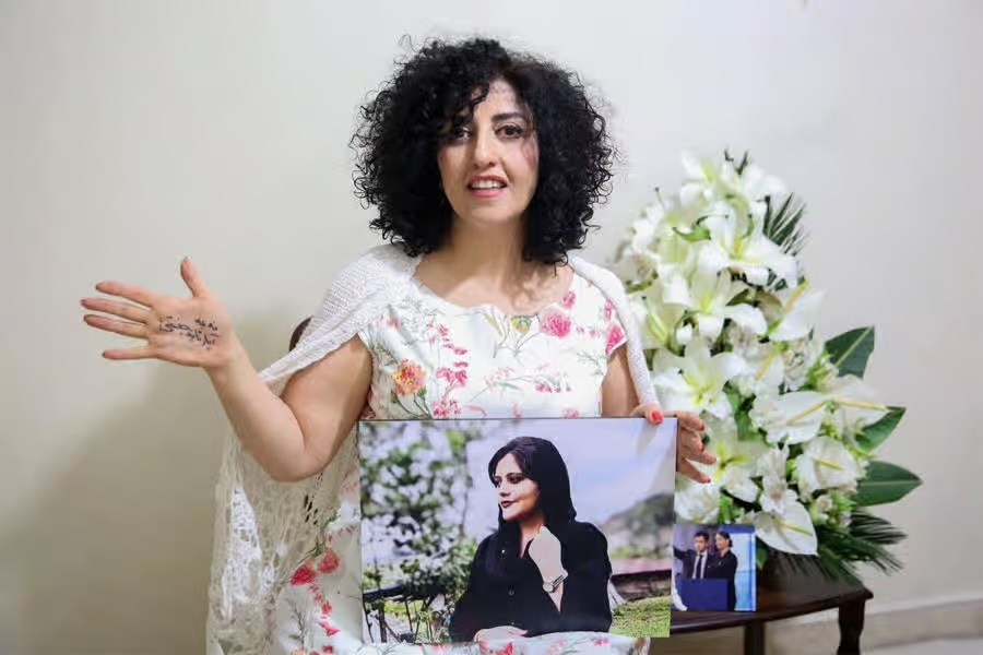 تصویر هشدار کمیته نوبل: نرگس محمدی از سوی جمهوری اسلامی، تهدید به «حذف فیزیکی» شده است