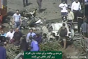 ببینید | تصاویر دوربین‌های ترافیکی پس از حمله هوایی اسرائیل به تجریش