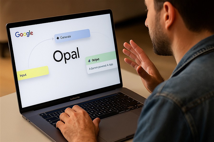 تصویر پایان انحصار برنامه نویس‌ها| گوگل Opal برنامه می‌نویسد، تو فقط ایده بده!