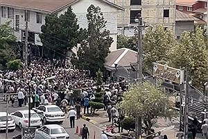 ببینید | اعتراضات به بی‌آبی و بی‌برقی به شهر خمام  رسید