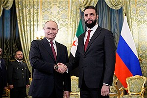 ببینید | دیدار احمد الشرع با پوتین در کاخ کرملین، چند کیلومتر دورتر از محل اقامت بشار اسد