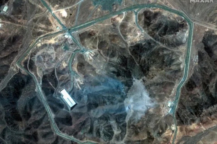 تصویر ایران پس از جنگ ۱۲ روزه در اطراف سایت هسته‌ای نطنز دیوار امنیتی ایجاد کرده است