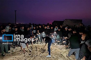 ببینید | دفن شبانه احمد بالدی زیر تدابیر امنیتی شدید