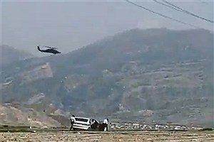 ببینید | وضعیت عجیب مقابله ماموران نیروی انتظامی با هلی‌کوپتر بلک‌هاوک آمریکایی در استان خوزستان