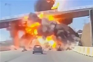 یک روز پیش از آتش‌بس؛ ویدیویی هولناک از حمله هوایی به پل خرازی در گرمدره